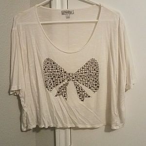 Crop top with bow design